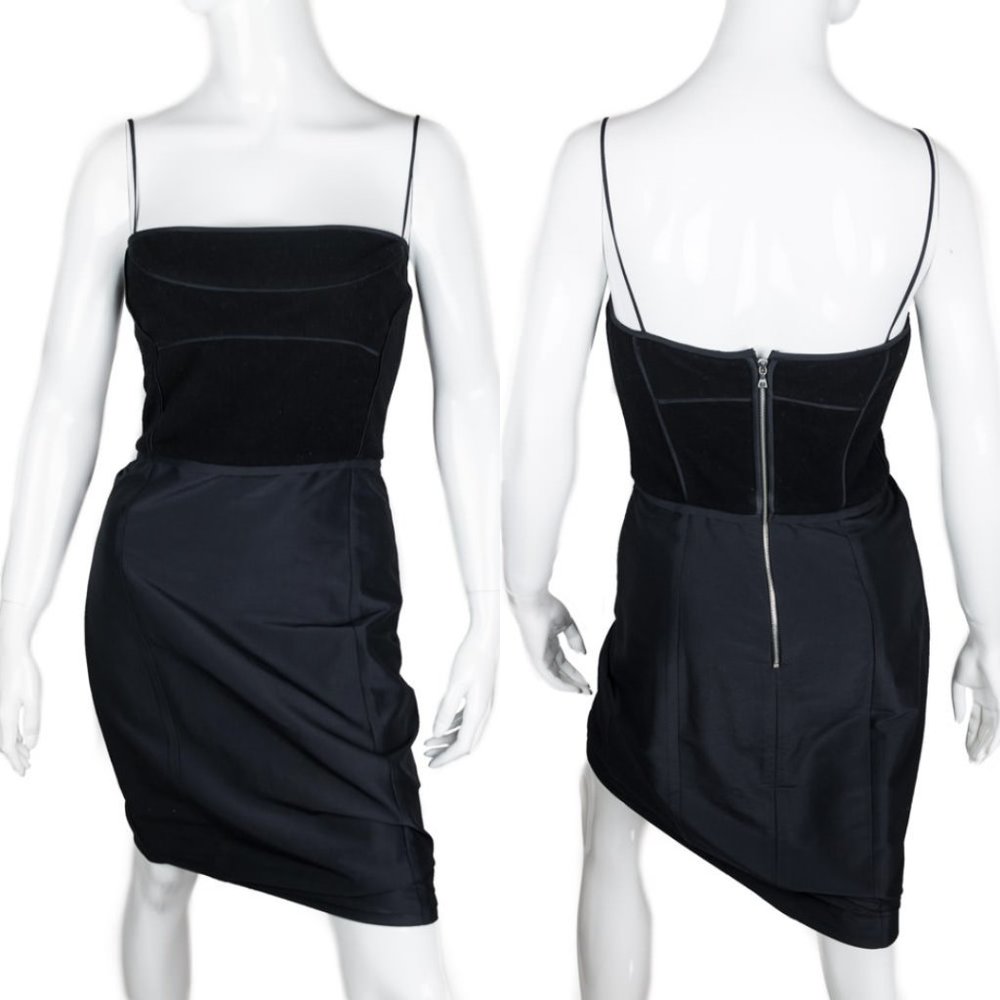 Narciso Rodriguez Black Cocktail Dress Minimalist Quiet Luxury LBD Old Money